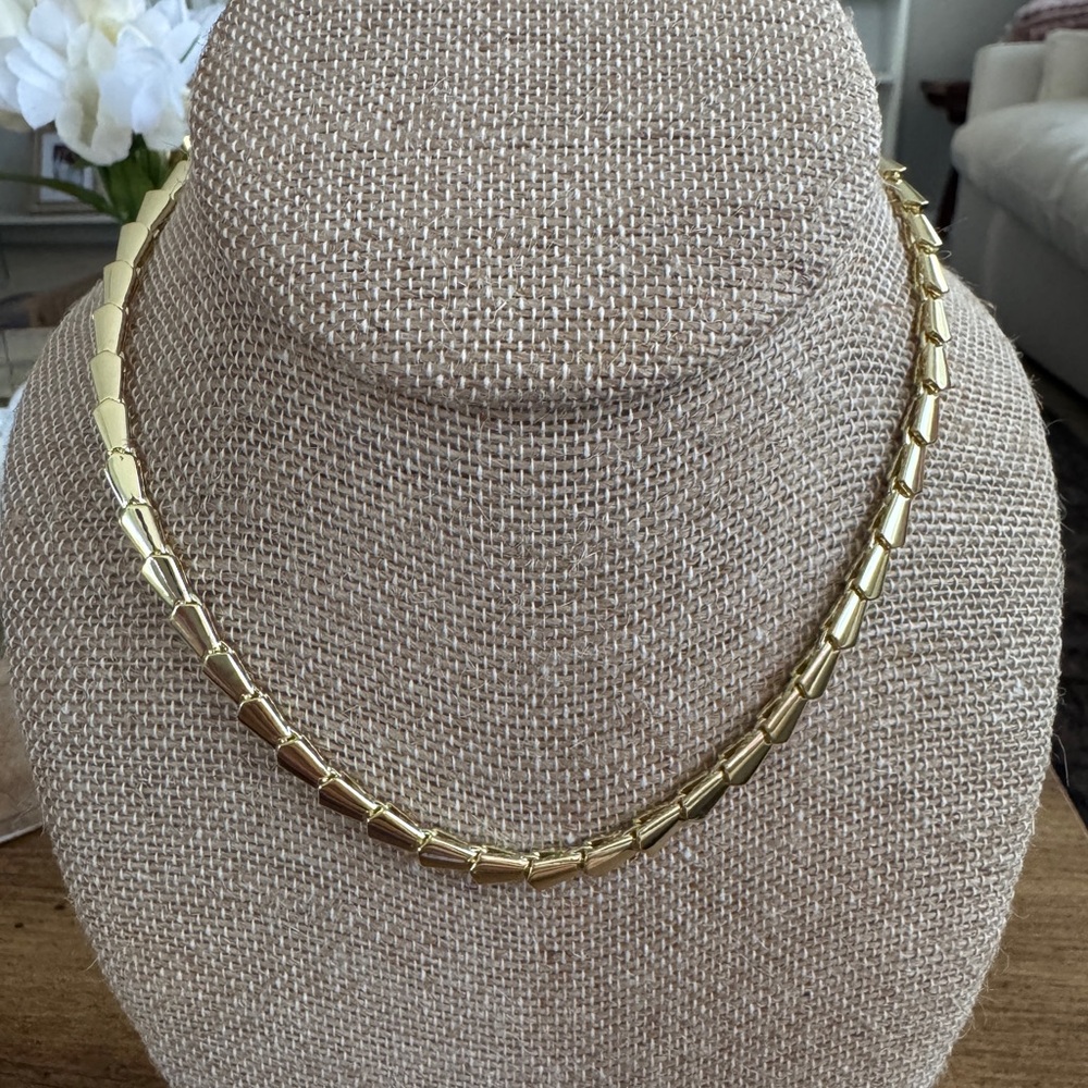 💜 MELINDA MARIA SERPENT COLLAR 18" NECKLACE IN GOLD